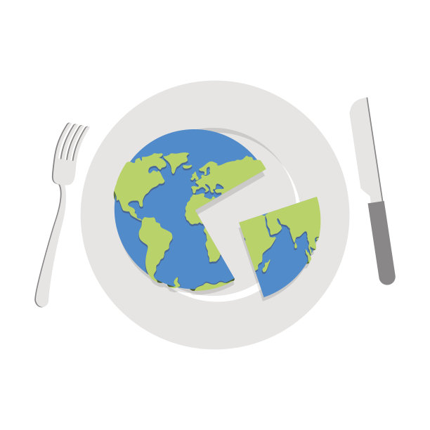 地球板块。用刀切的球。图片下载