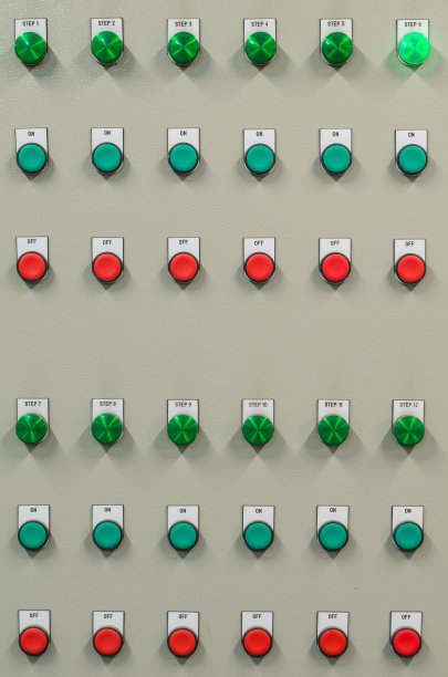 工业控制面板来管理工厂。图片下载