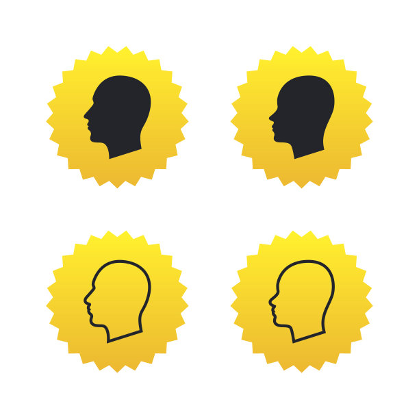 头图标。男性和女性人类符号。图片下载