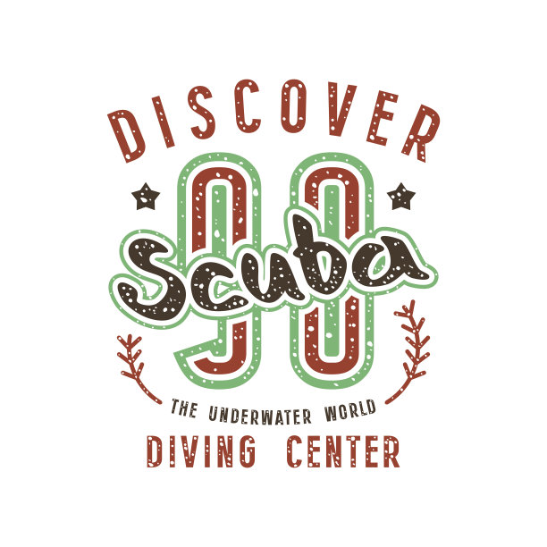 复古风格的潜水标志图片下载