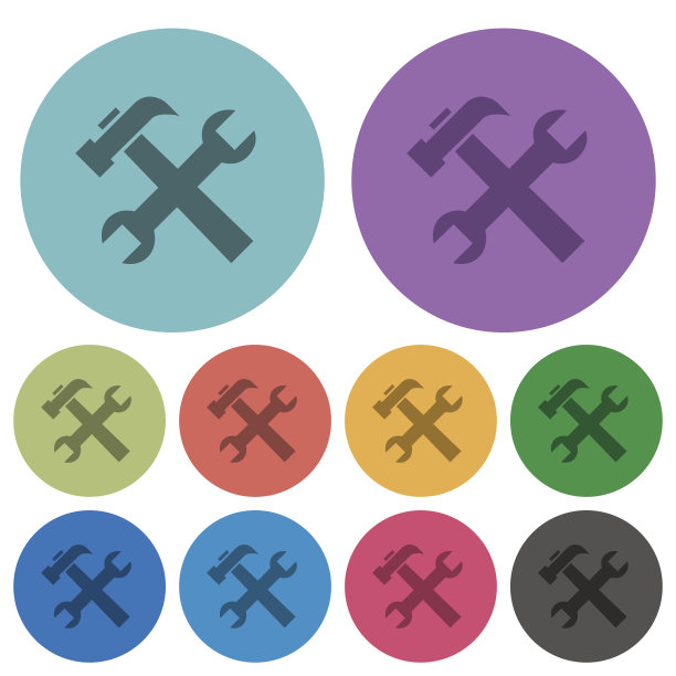 颜色工具平面图标图片下载