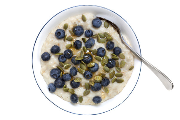 燕麦片配蓝莓和南瓜图片下载