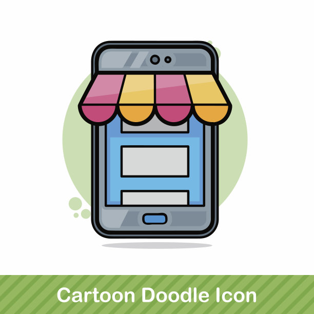 手机网上购物涂鸦图片下载