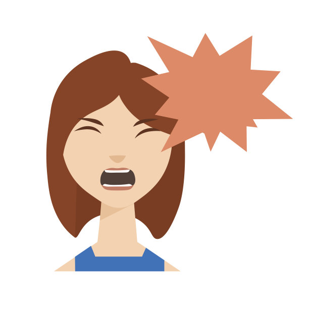 Skream愤怒的女人。向量图片下载