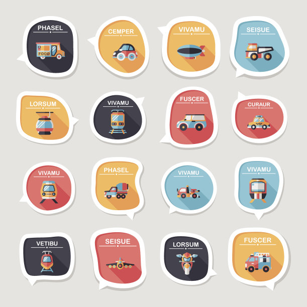 交通语音泡泡平面设计背景设置，eps10图片下载