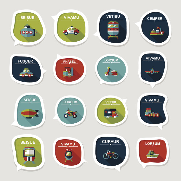 交通语音泡泡平面设计背景设置，eps10图片下载