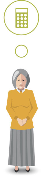 扁平人物，会计与职业图标图片下载