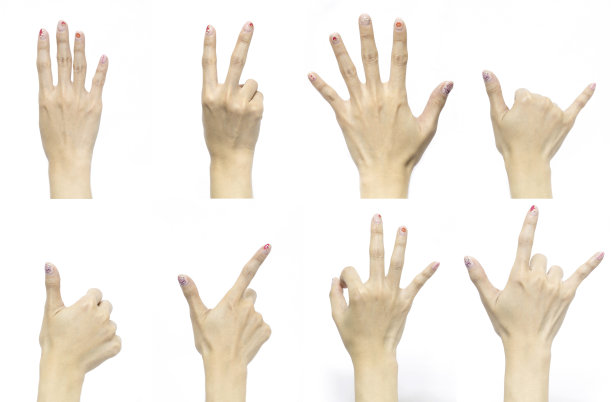 情人节的美甲手势图片图片下载