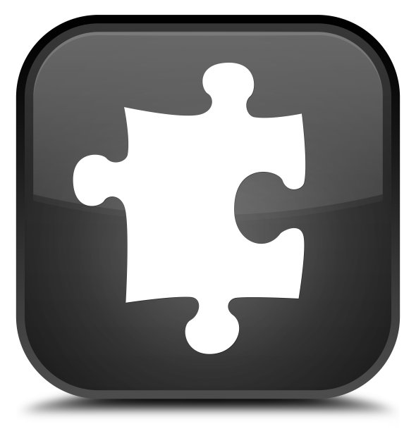 拼图图标特殊黑色方块按钮图片下载
