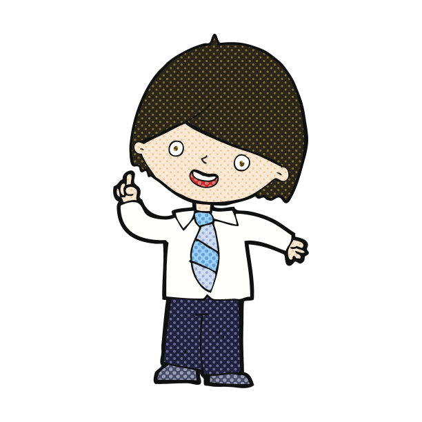 漫画学校的男孩回答问题图片下载