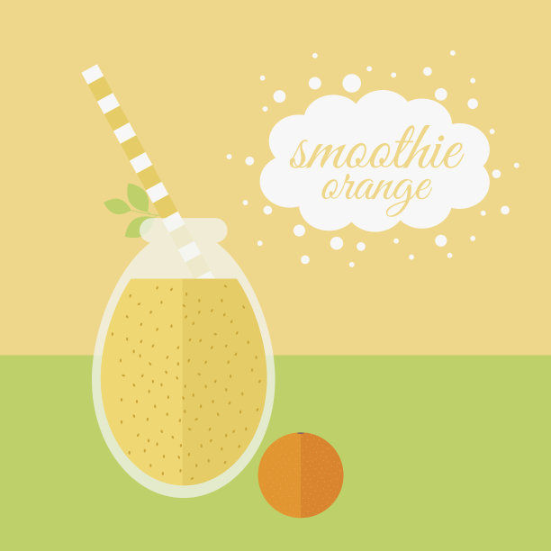 桌上的罐子里装着橘子奶昔图片下载