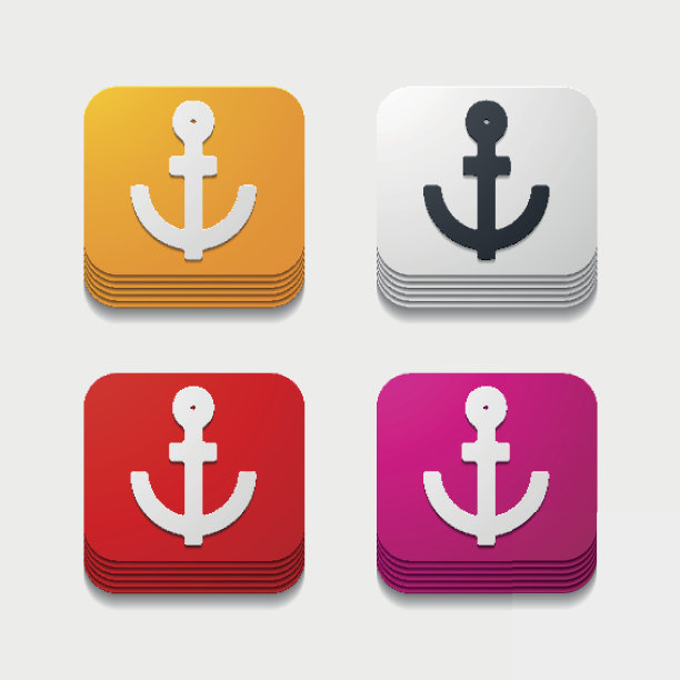 方形按钮:锚图片下载