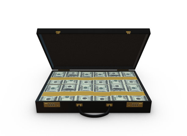 公文包里的钱- 100美元图片下载