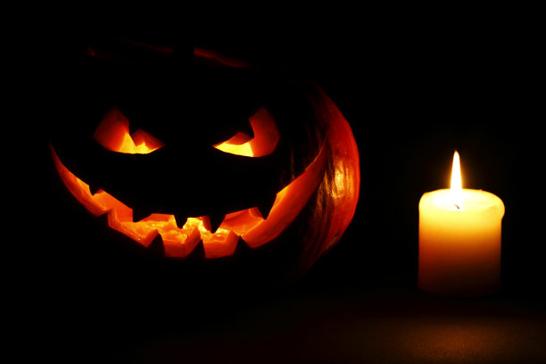 万圣节南瓜和蜡烛图片下载