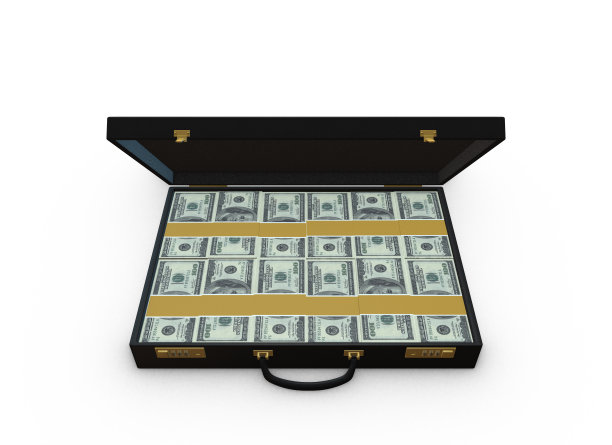 公文包里的钱- 100美元图片下载
