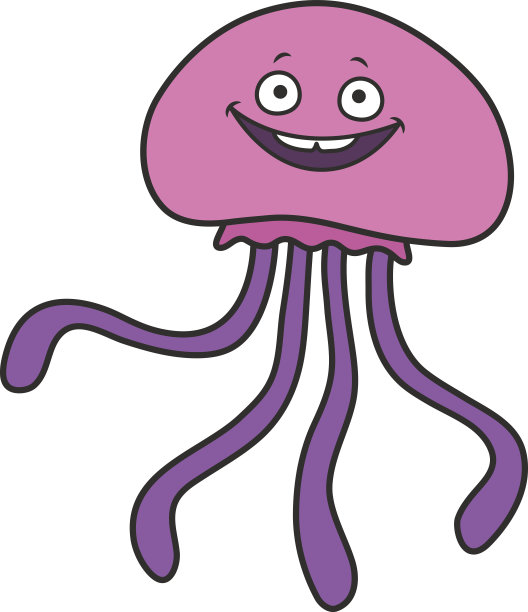 卡通水母图片下载