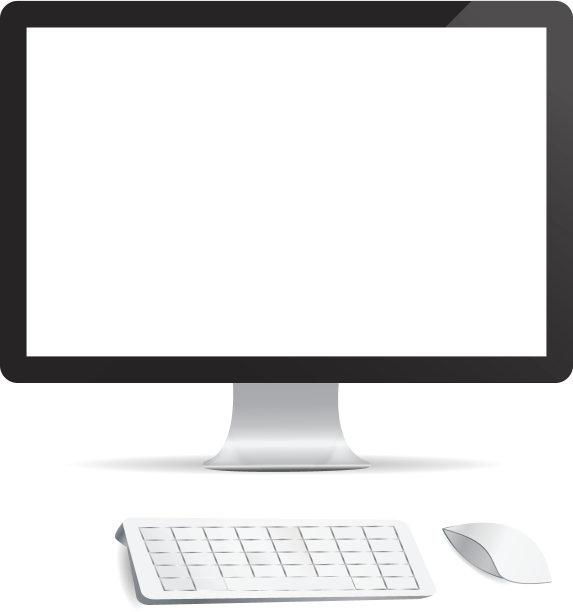 电脑显示器孤立图片下载