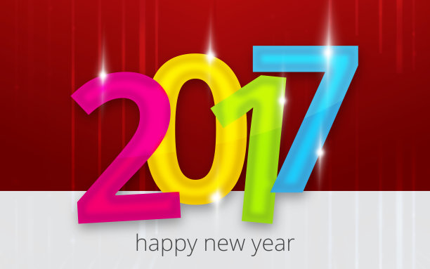 2017年新年背景设计图形图片下载