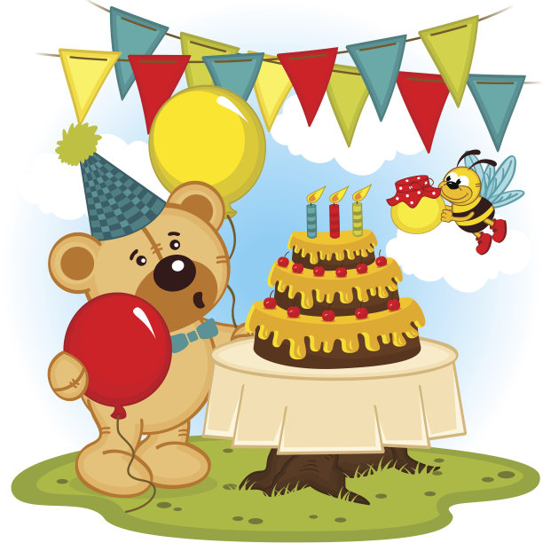 泰迪熊过生日图片下载