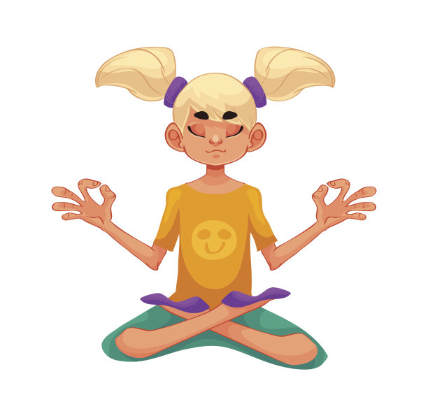 金发女孩在做瑜伽图片下载