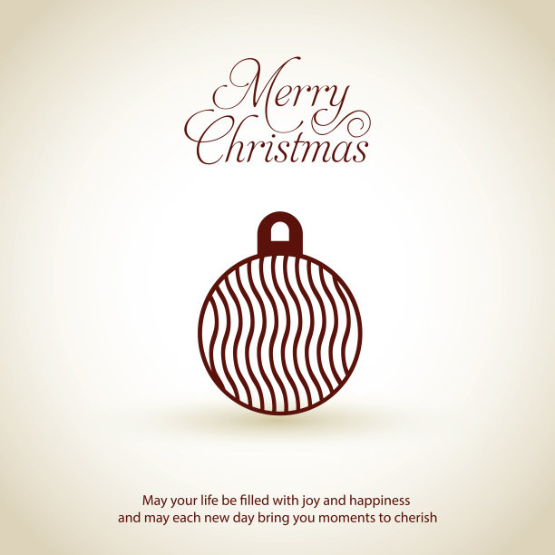 圣诞快乐，恭贺新禧。圣诞装饰球图片下载