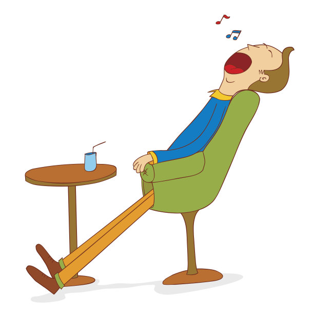 在椅子上睡觉图片下载