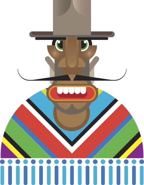 墨西哥人穿着斗篷图片下载