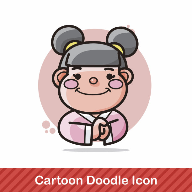 中国新年小孩的涂鸦图片下载