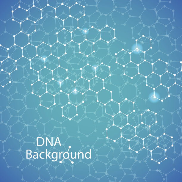 摘要DNA的背景。矢量插图。优美的螺旋结构图片下载