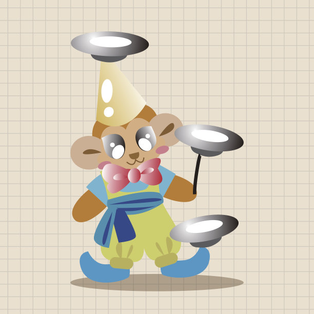 马戏团小丑主题元素图片下载