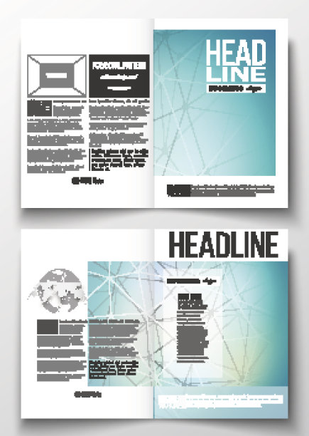 一套业务模板的小册子，杂志，传单，小册子或图片下载