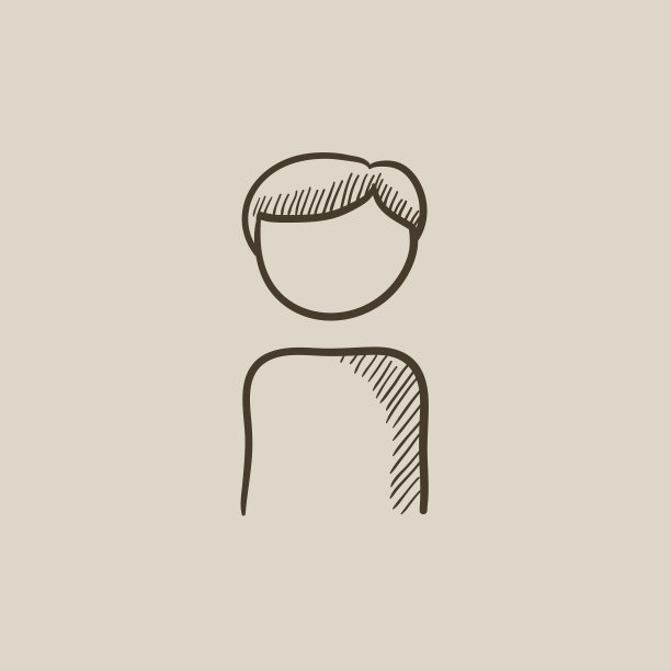 商人素描图标图片下载