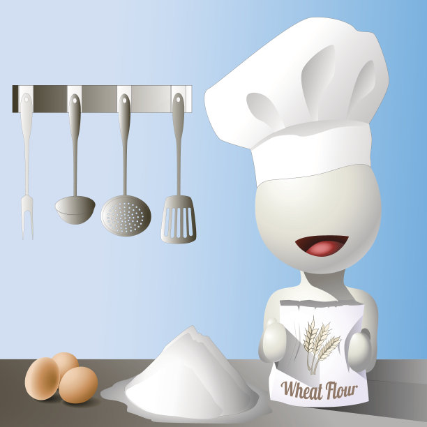 向量的厨师图片下载