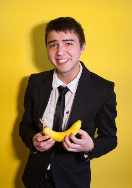 商人和香蕉图片下载