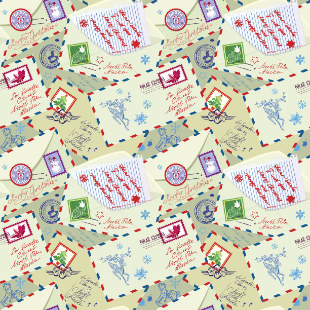 圣诞邮票、信封、标签、图片下载