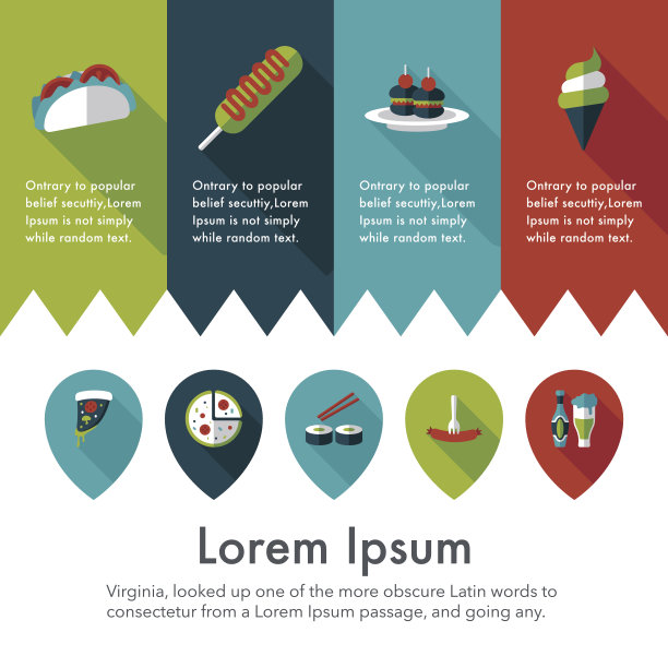 快餐和饮料图标设置图片下载