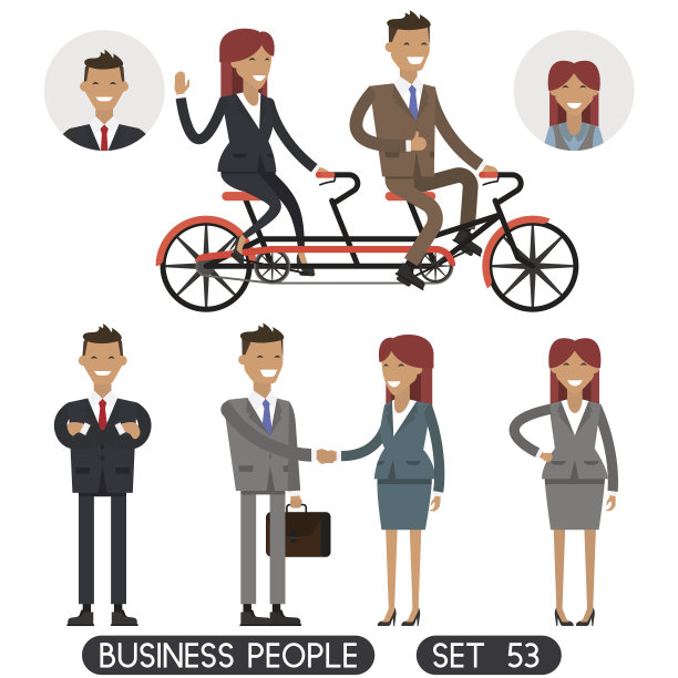 串联自行车骑图片下载