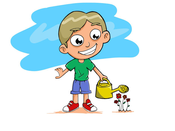 给植物浇水图片下载