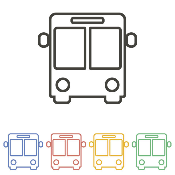 公共汽车图标图片下载