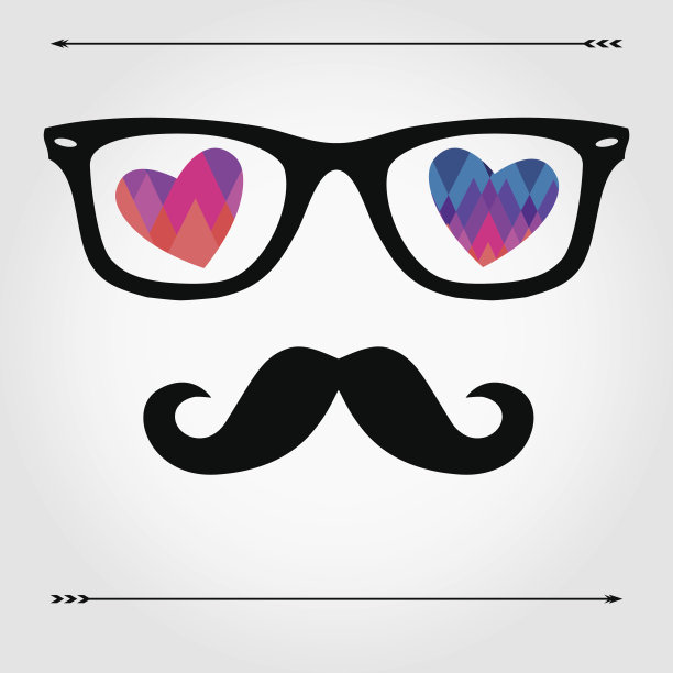 时髦的情人节卡片图片下载