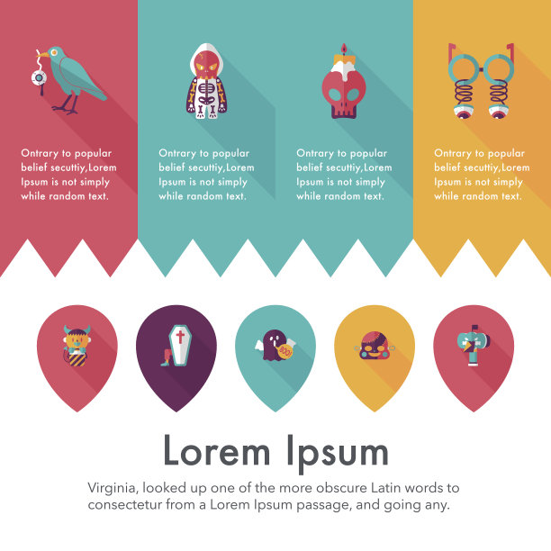 万圣节派对图标集快乐图片下载