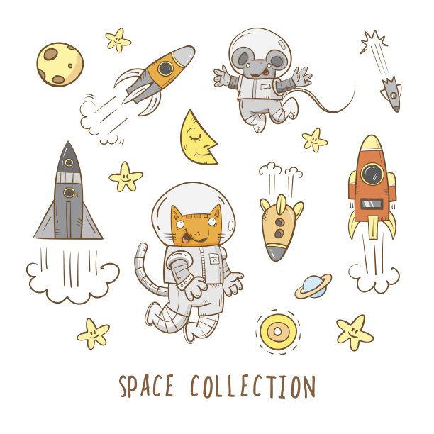 卡通空间设置。图片下载