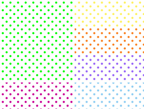 六个JPG白色背景与圆点图片下载