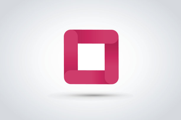 抽象正方形图标矢量模板图片下载