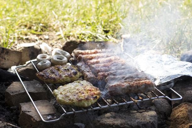 烧烤在自然界中。图片下载