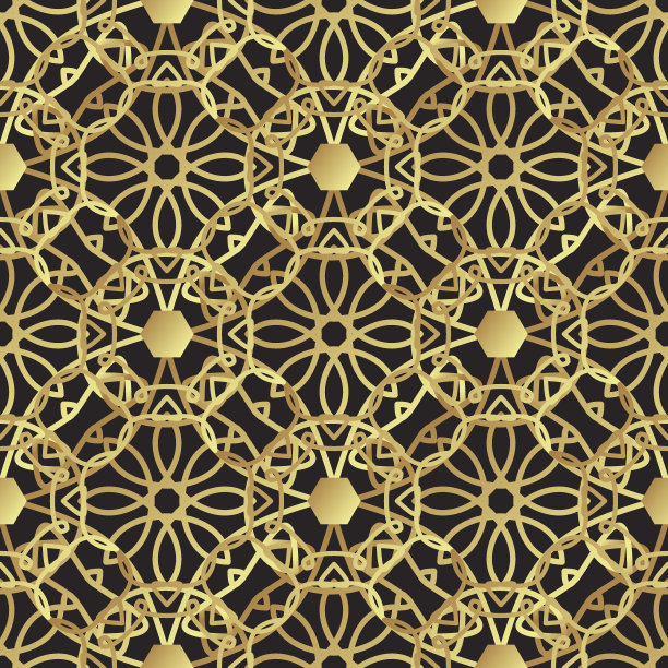 复古奢华的黄金背景艺术装饰素材图片