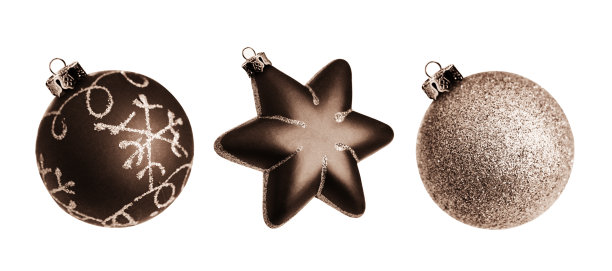 圣诞装饰-巧克力色调图片下载