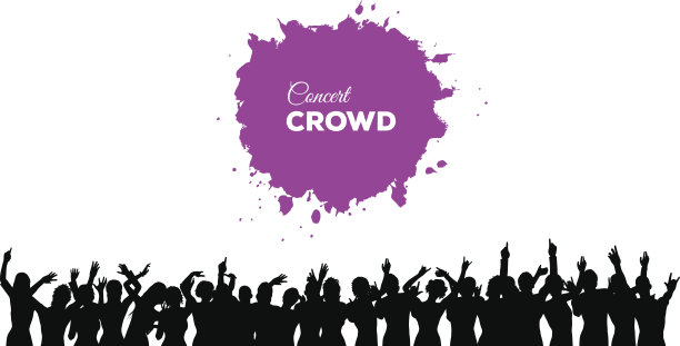 人演唱会的人群图片下载