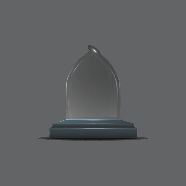 空玻璃奖杯奖励向量图片下载