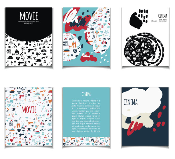 电影传单涂鸦图片下载